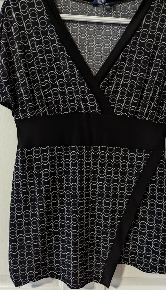 Black Patterned Reitmans Top